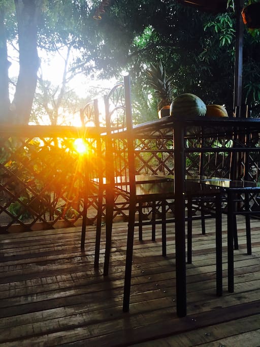 Enjoy the sunset from your porch!