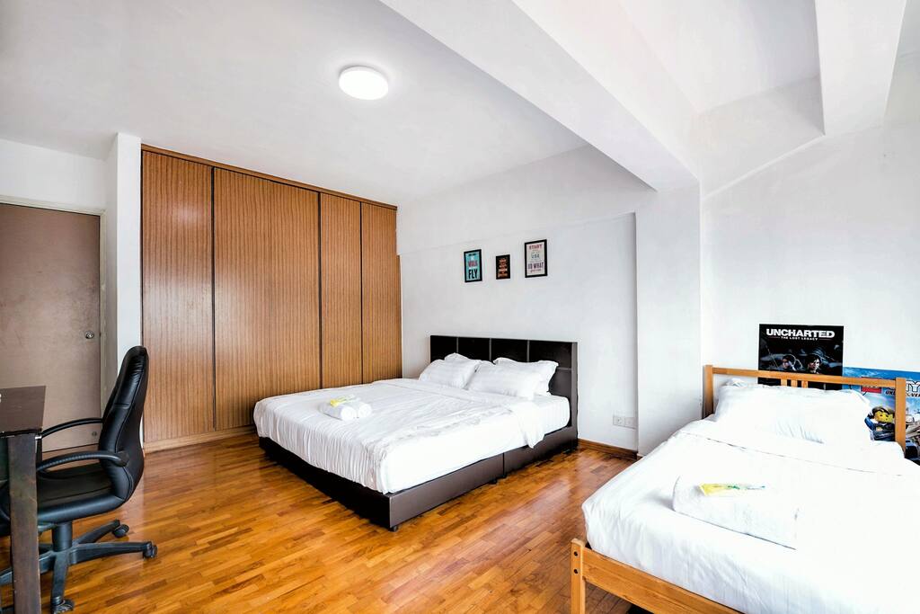 Spacious bedroom