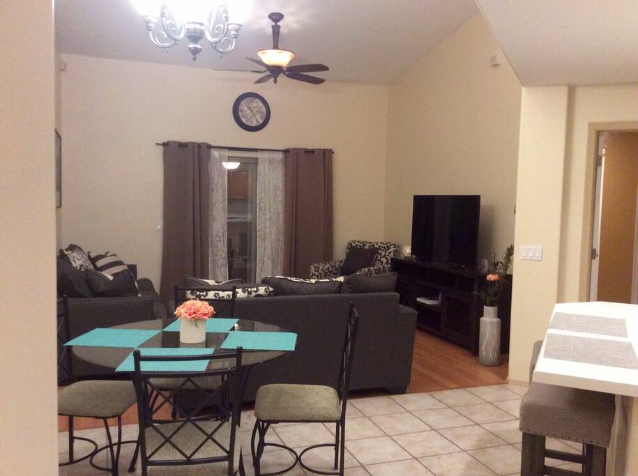 Large living room, 55'' TV