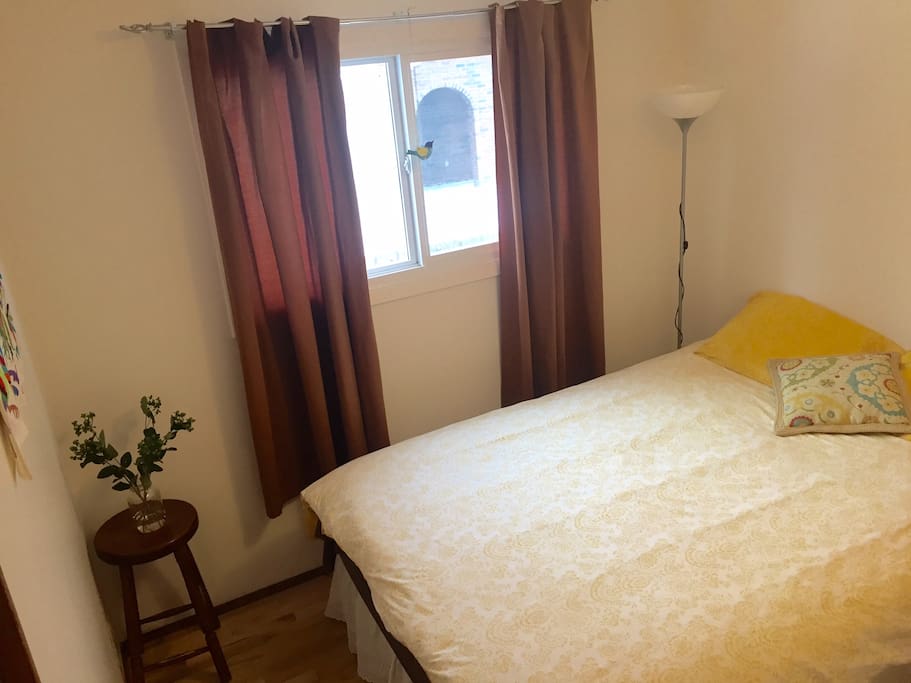 Guest room. Includes closet with hangers