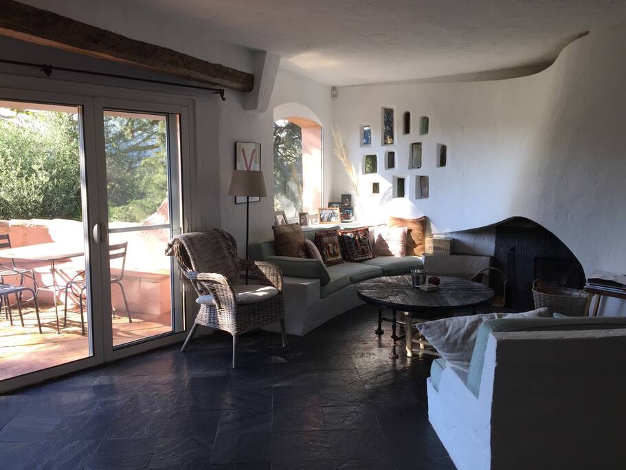 Living room and terrace
