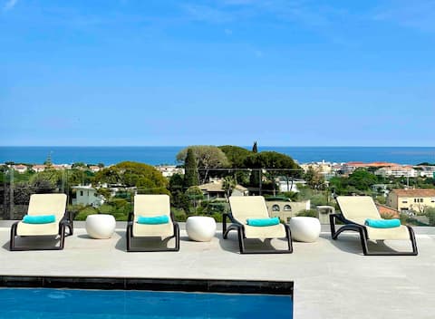 Villa Citadelle Fantastic sea view, spa, pool, gym