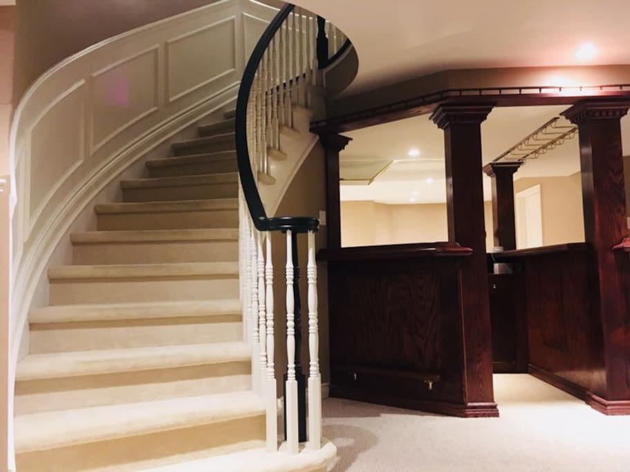 Steps to basement