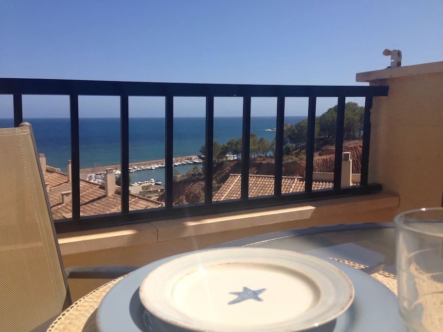 Una Vista de Puerto Senso desde la terraza