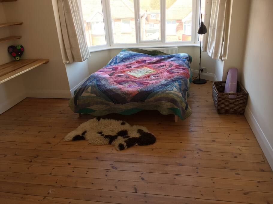 double bedroom with view to front of house