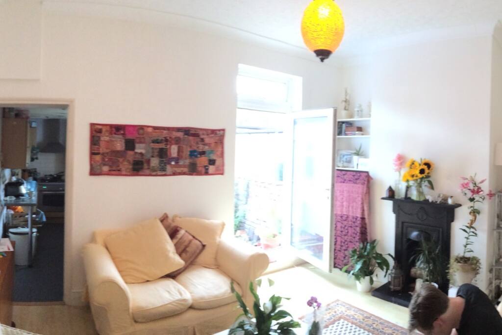 Light and bright livingroom in summer