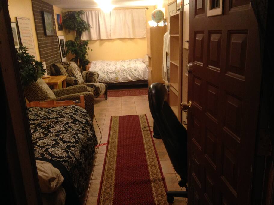 This is the entrance door as you enter the apartment.