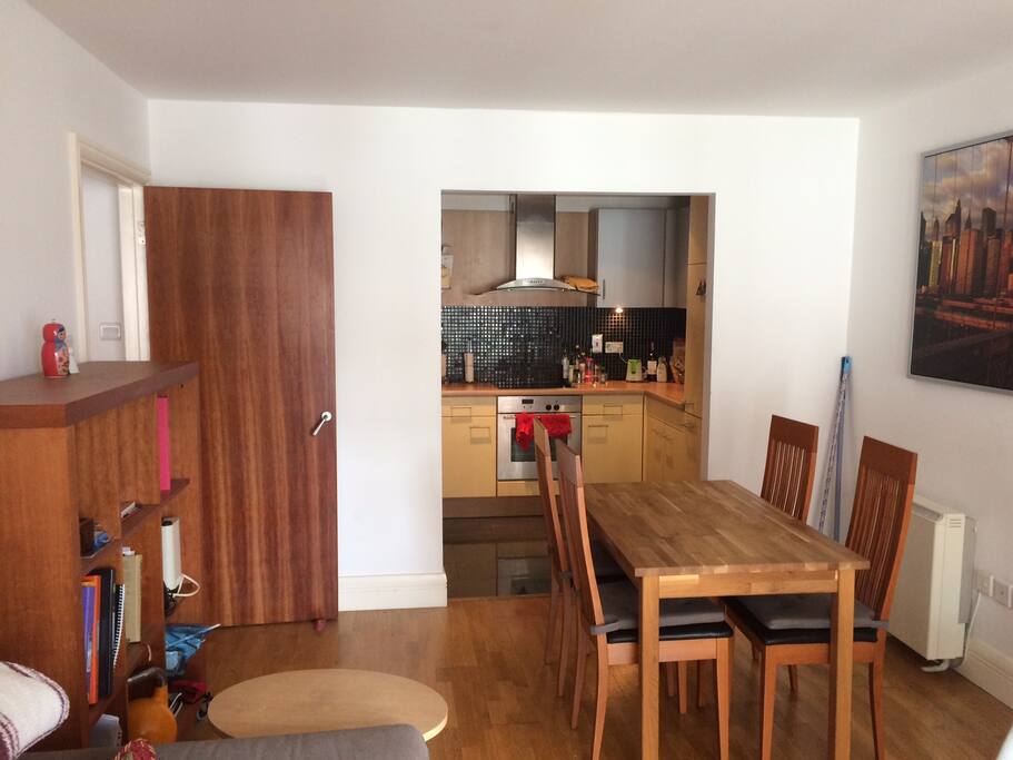 Living room and kitchen