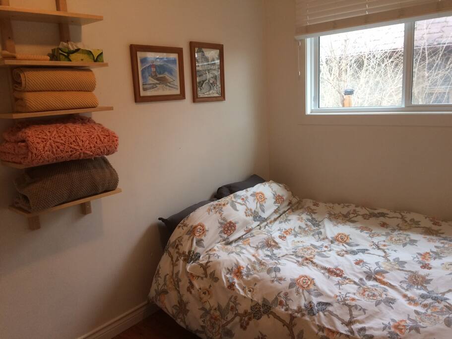 Your room! With lovely duvet and down pillows