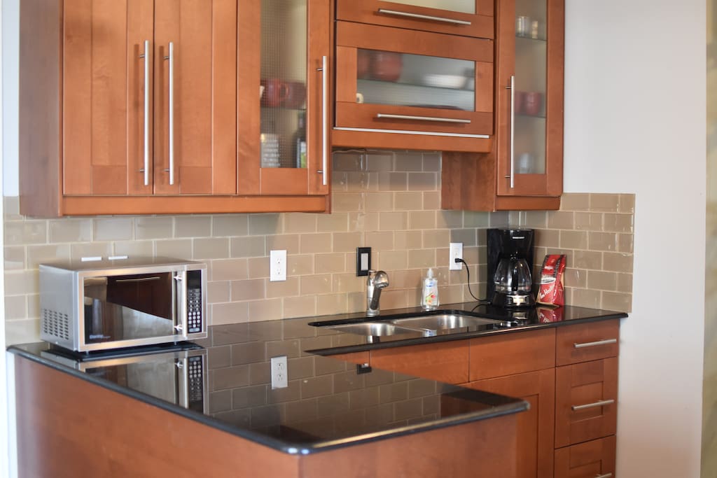 Kitchen with standard appliances