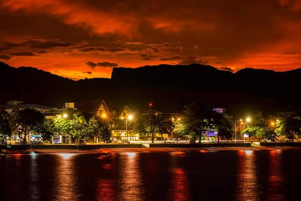 Minha cidade ao entardecer