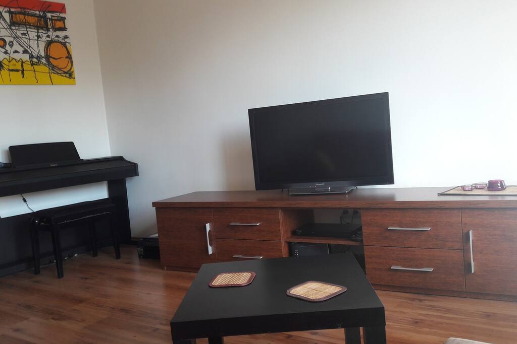 TV kablowa z portem USB, DVD, router WIFI, pianino - dla miłośników gry na ty instrumencie:)