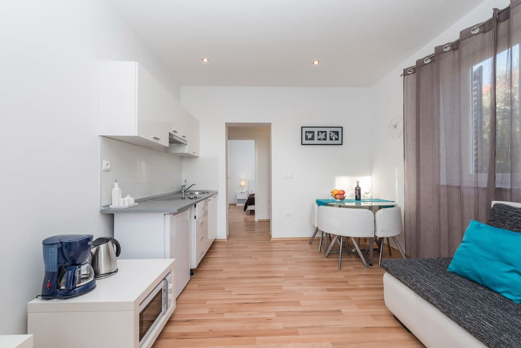 Kitchen and dining area