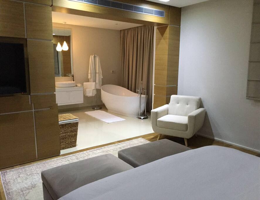 Master bedroom, view from the bed.