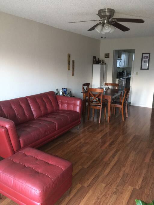 Living room and dinning room.