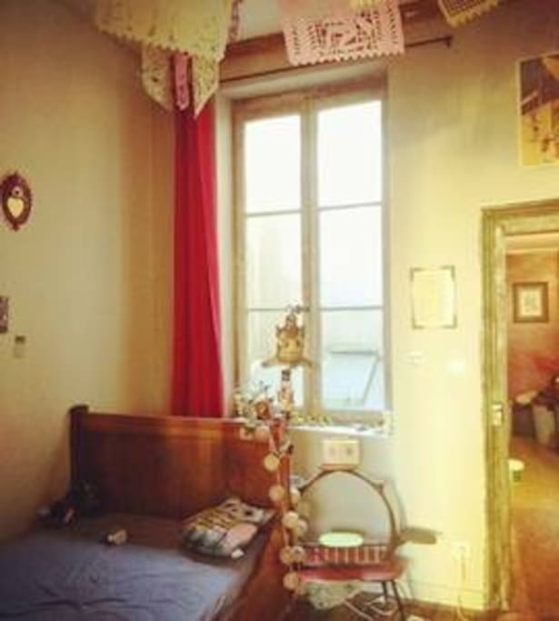le lit de l'étage qui vous est réservé