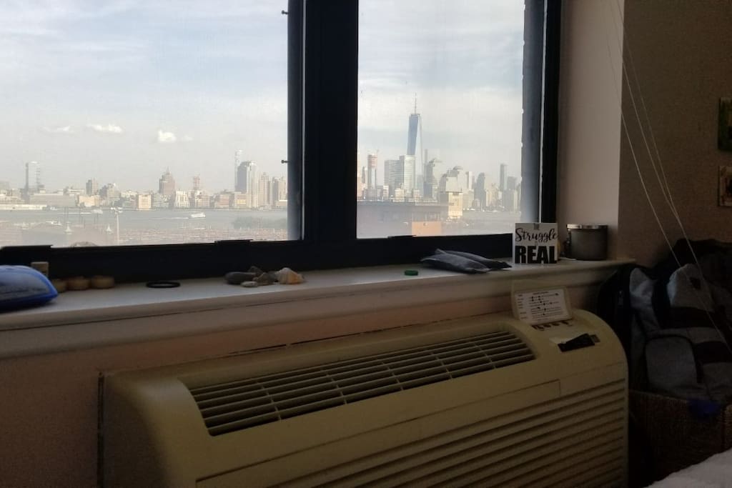 View from the bed