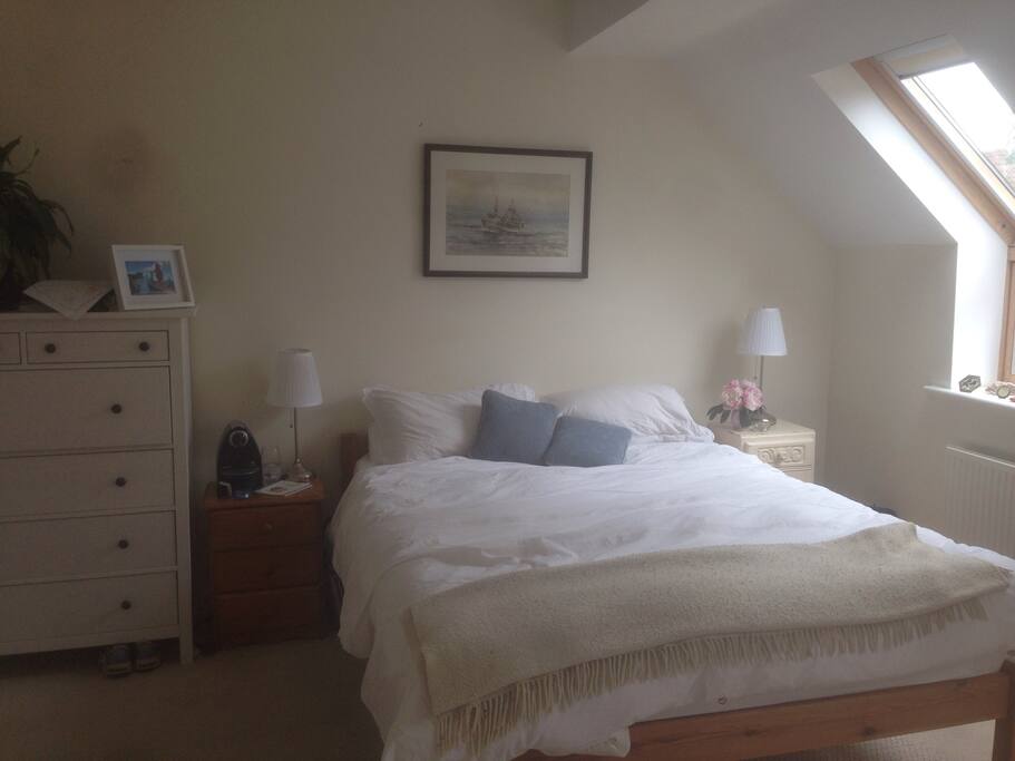 Master bedroom with King size bed