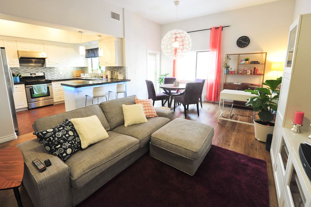 Bright open floorplan
