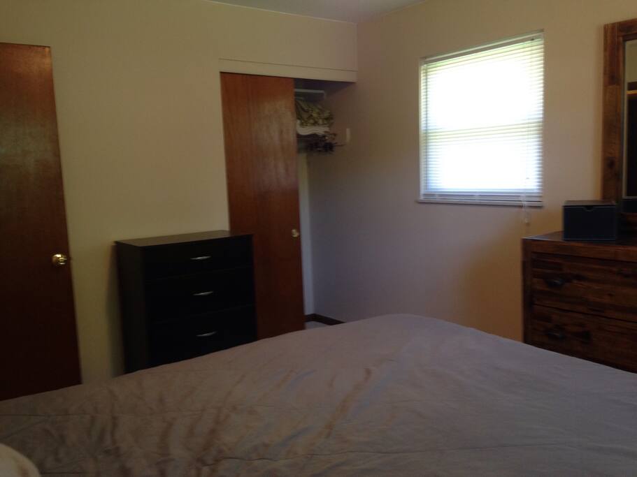 Another view of the room, 2 windows give plenty of natural light
