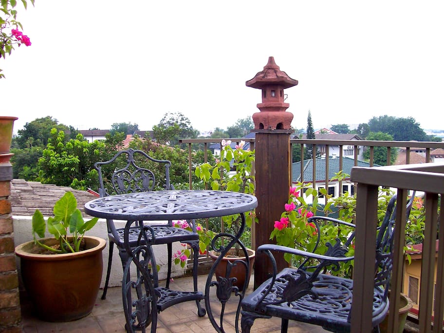 Rooftop garden: One of multiple seating areas on the rooftop garden overlooking Kuala Lumpur