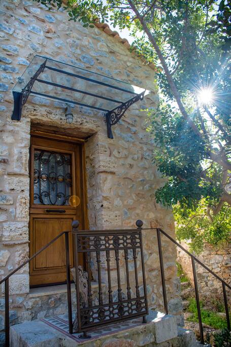 No door bell? Just knock knock on the door. This is the main entrance.