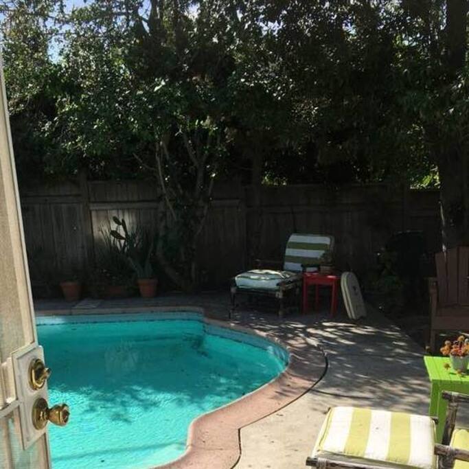 Back door of your room leads right out to the pool.