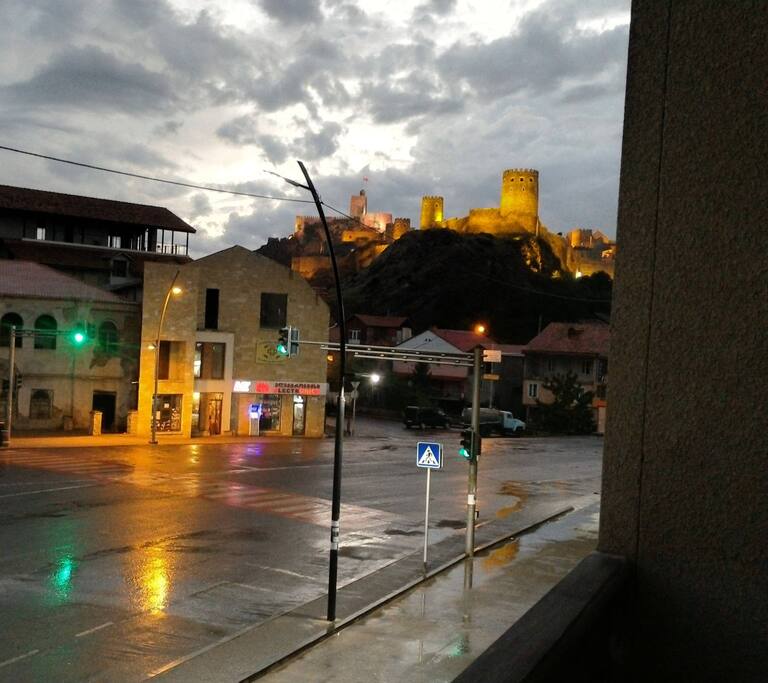 View of Rabati Castle from the apartment balcony.