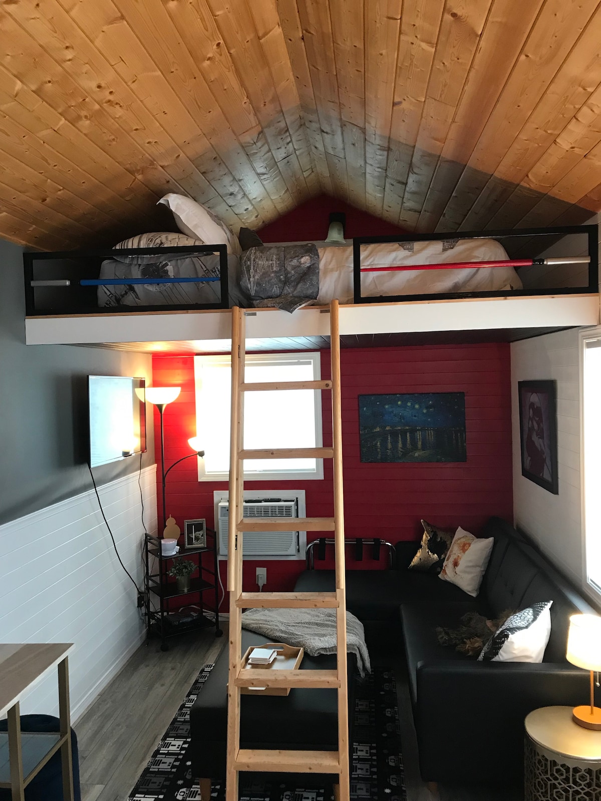 Loft bedroom and Living Room