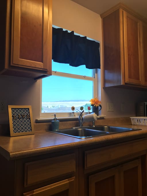Take in some coffee while taking in this view