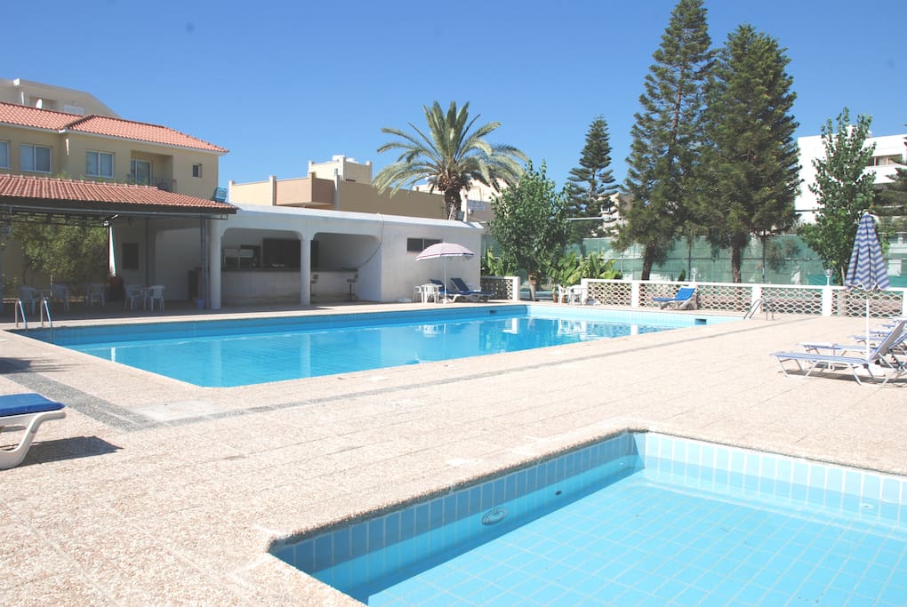 Hotel pool area