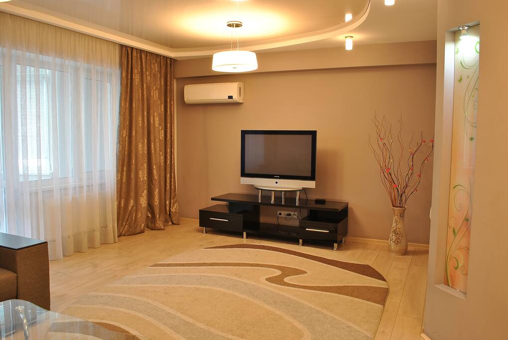 Living room with balcony