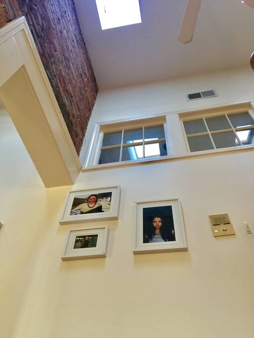 High ceiling and modern decor