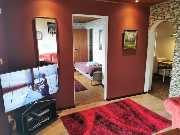 Hyrja për në dhomën e gjumit dhe kuzhinë
Smart TV me YouTube