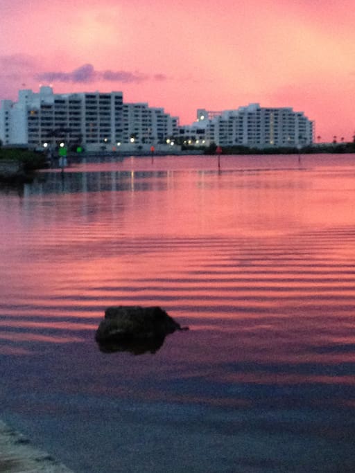 View of the condo complex from Sam's Beach Bar.