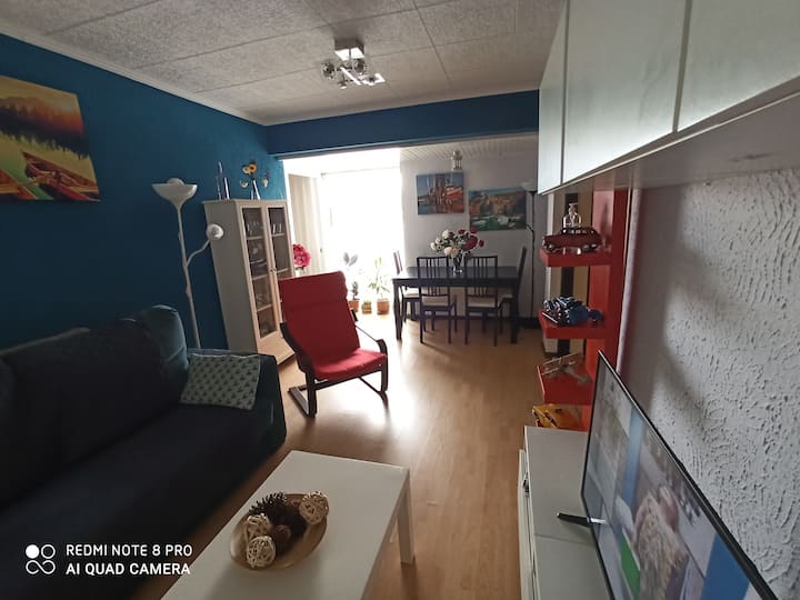 Living room with sofa bed