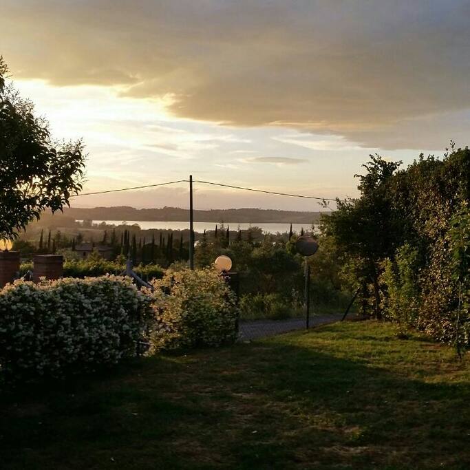 lake view from garden