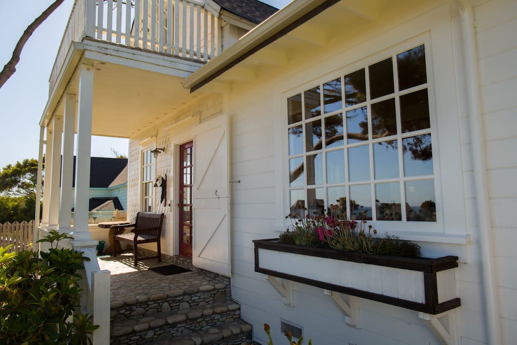 Front porch with ocean views.