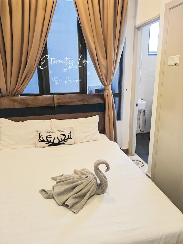 2つ目のベッドルーム：クイーンサイズベッド