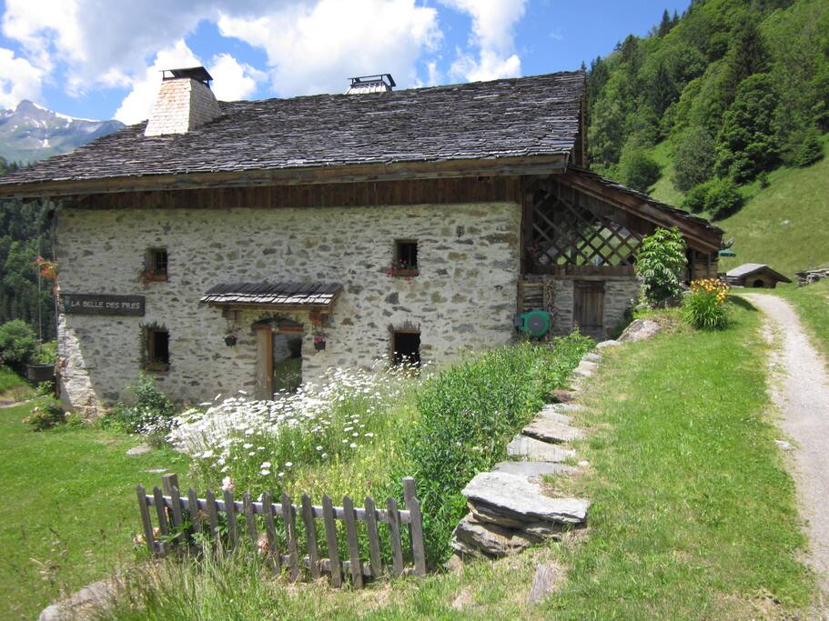 Le chalet Belle des prés en été