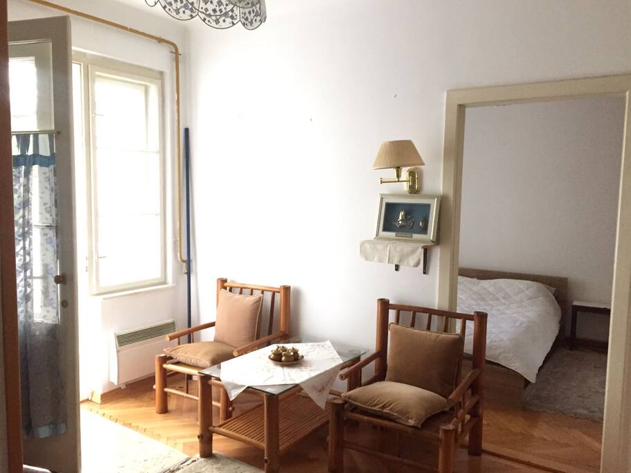 Entrance room which shares the Kitchen and Balcony.