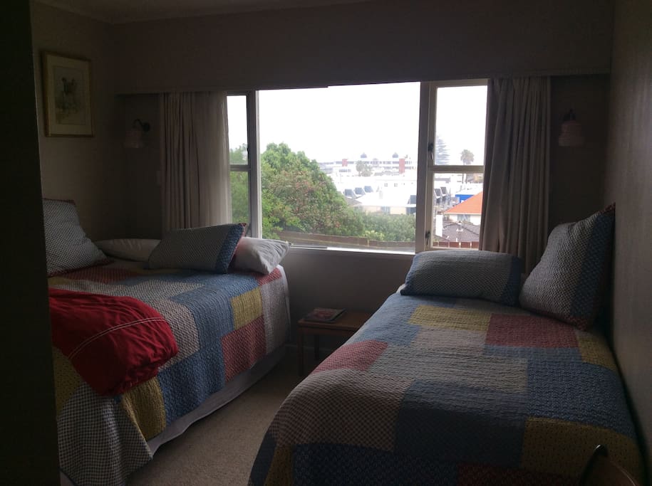 Two very comfy beds ( king single and a double)