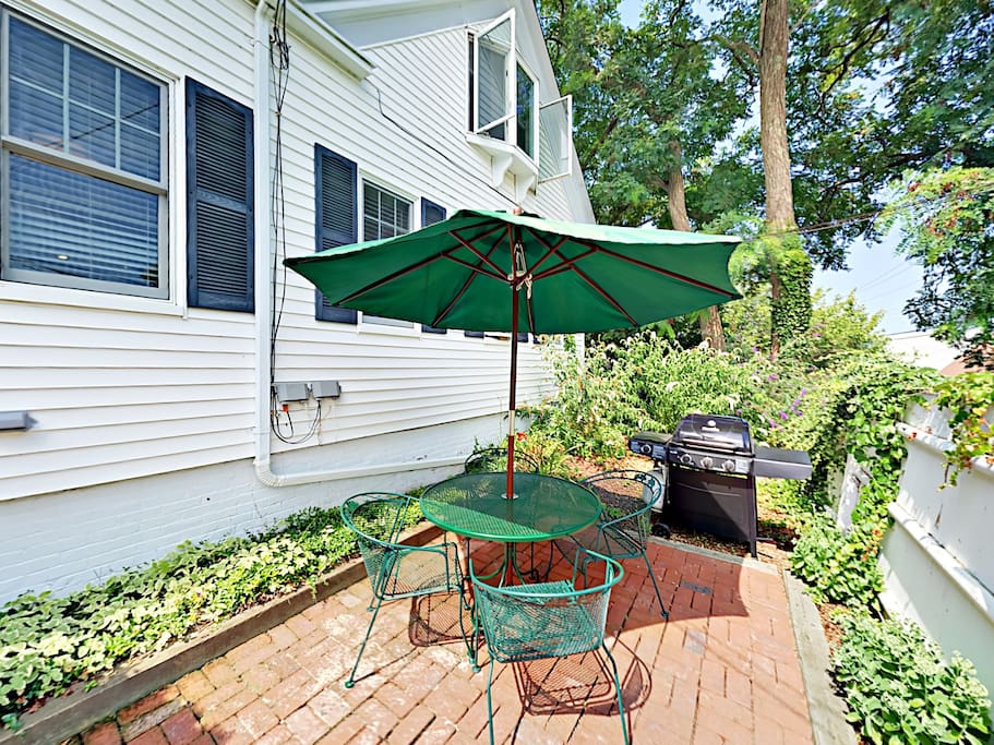 Use the grill on the patio to make your favorite meal, then dine alfresco at the outdoor table.