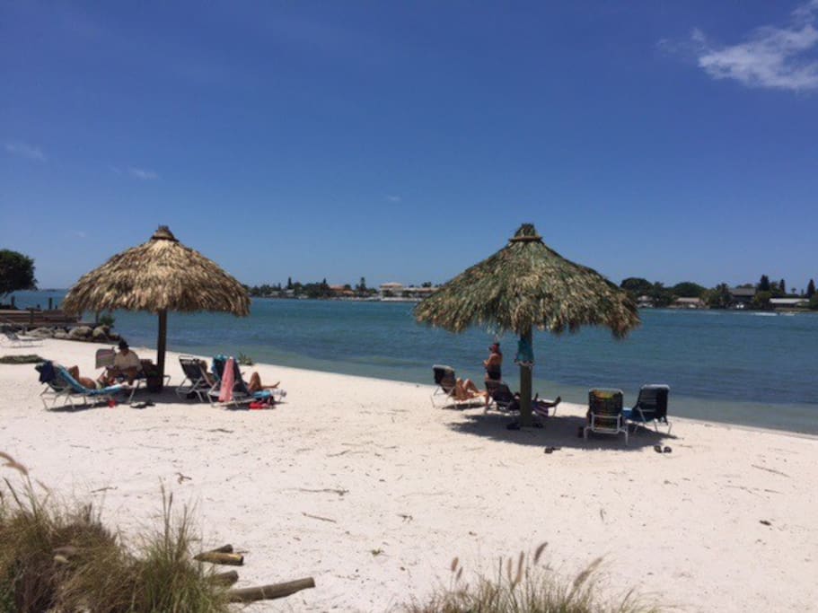 Private beach