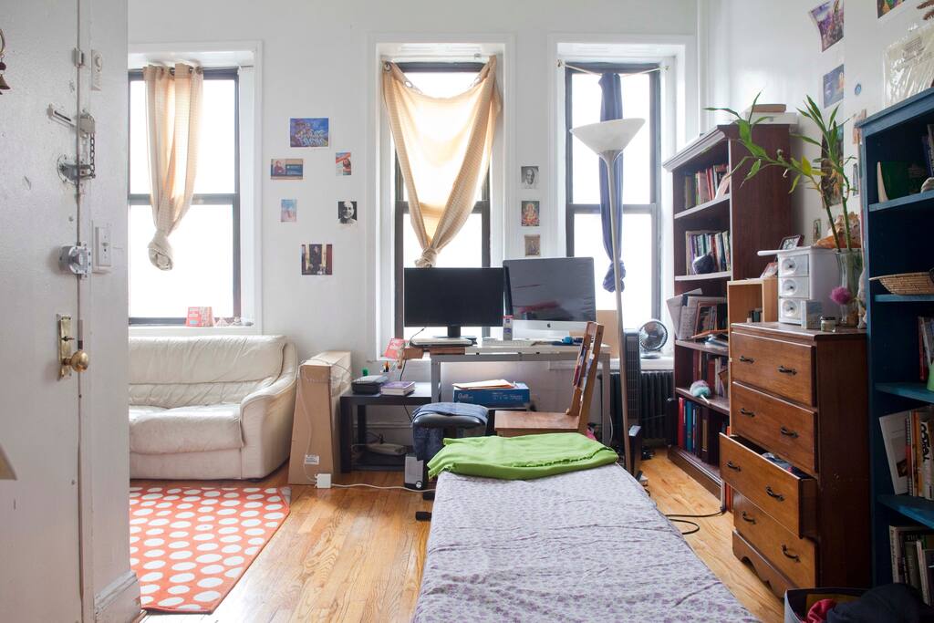 This will be your bed which can be folded and put away!