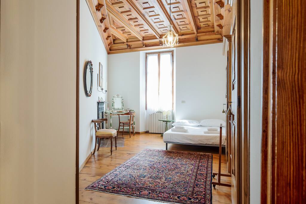 The Bedroom - The comfortable double bed with soft bed-linen and towels