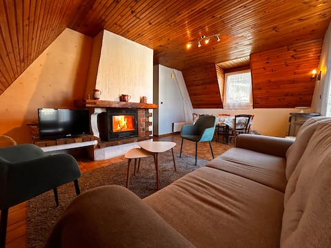 Gîte with fireplace