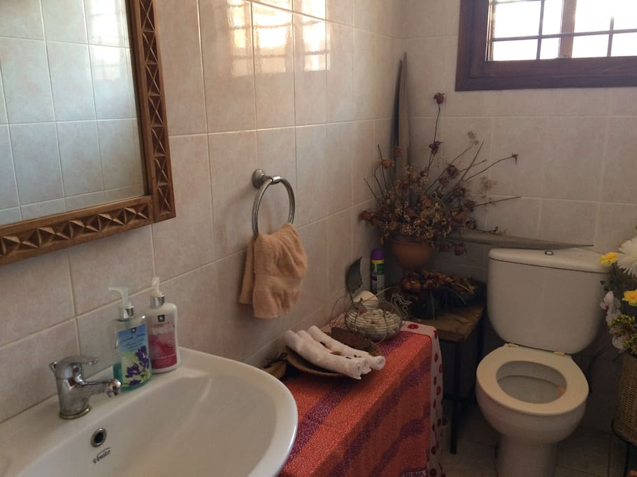 The half bathroom