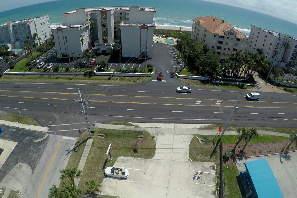 Just steps away from the beach.
