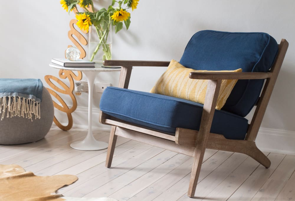 Kick back in the Scandinavian lounge chair